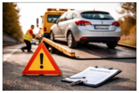 Tow truck providing police pound vehicle recovery service
